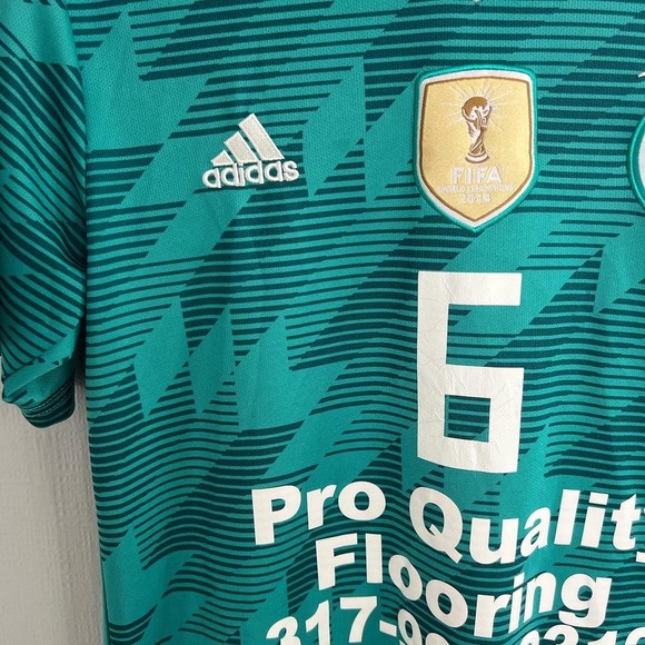 Adidas Germany 2018 World Cup Green Jersey Men's Small - Picture 3 of 8
